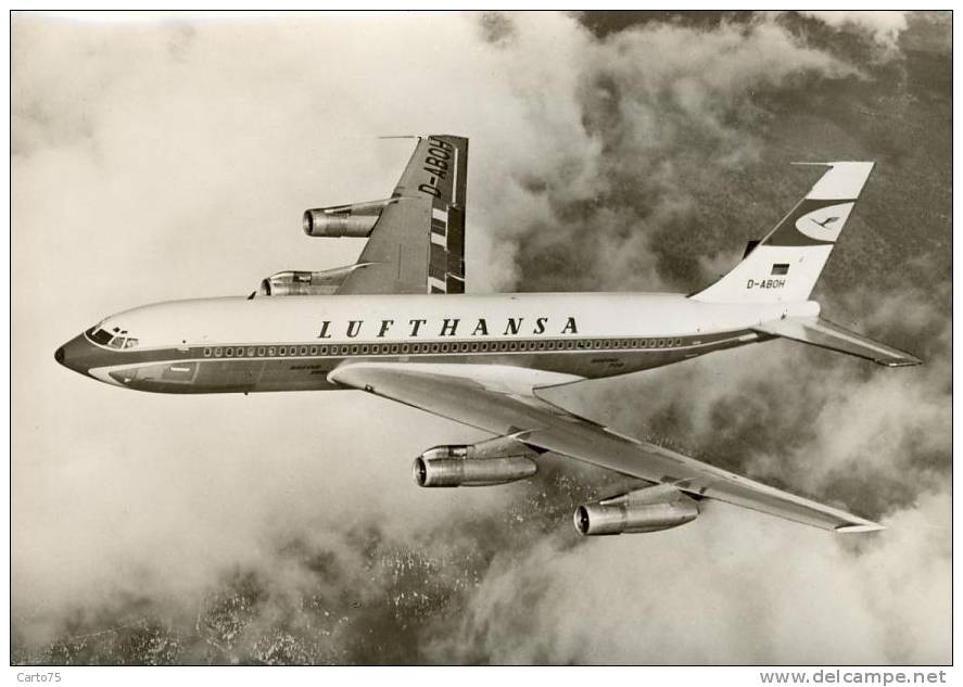 AVIATION - Boeing Jet 720 B - Lufthansa - Compagnie Aérienne - 1946-....: Era Moderna