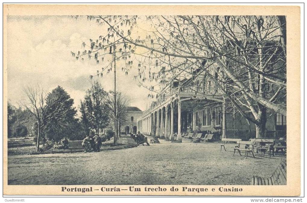 Portugal.Curia.Um Trecho Do Parque E Casino. - Altri & Non Classificati