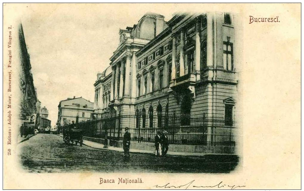 ROMANIA - 1900 - Bucuresci - Banca Nationala - Roemenië