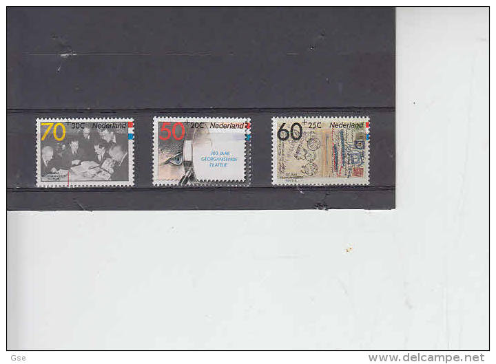 PAESI BASSI 1984 - Yvert 1223/25 - Philacento - Unused Stamps