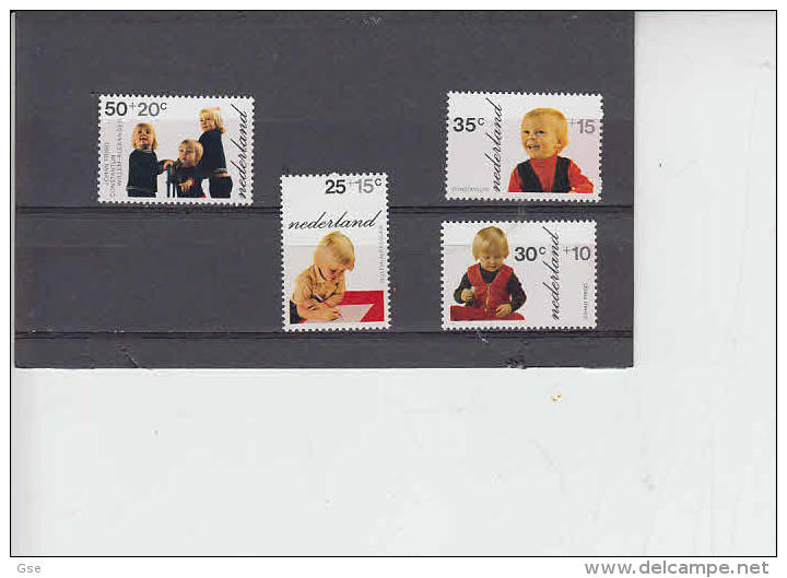 PAESI BASSI  1972 - Yvert 972/75** - Principini - Unused Stamps