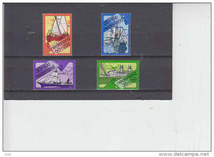 PAESI BASSI 1973 - Yvert 9078/81** - Navi - Unused Stamps