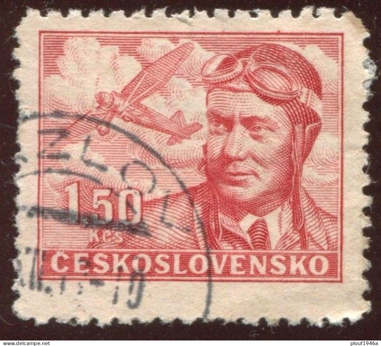 Pays : 464 (Tchécoslovaquie : République)  Yvert Et Tellier N° : Aé  19 (o) - Posta Aerea