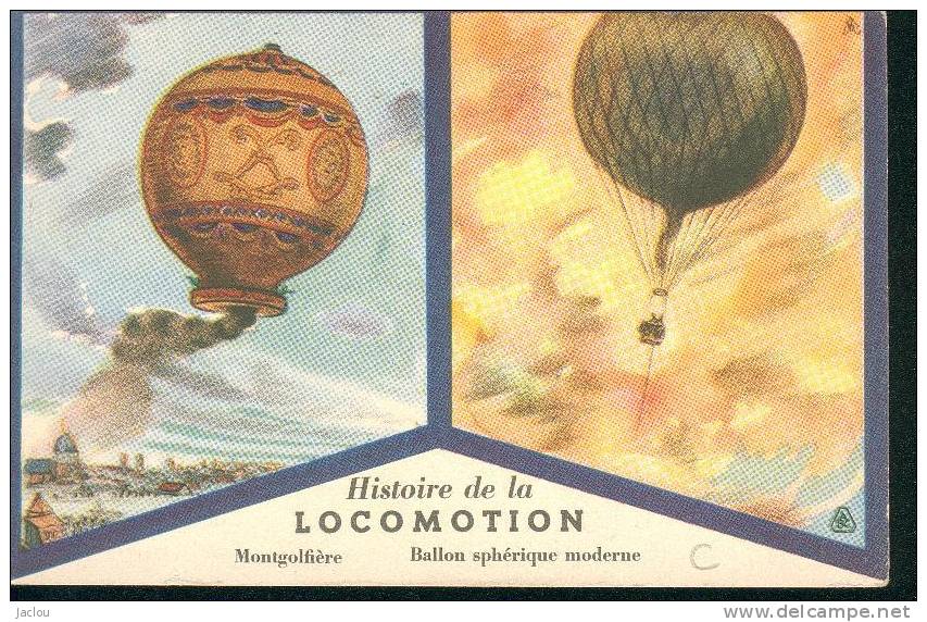 HISTOIRE DE LA LOCAMOTION MONTGOLFIERE -BALLON SPHERIQUE REF 2545 - Luchtballon