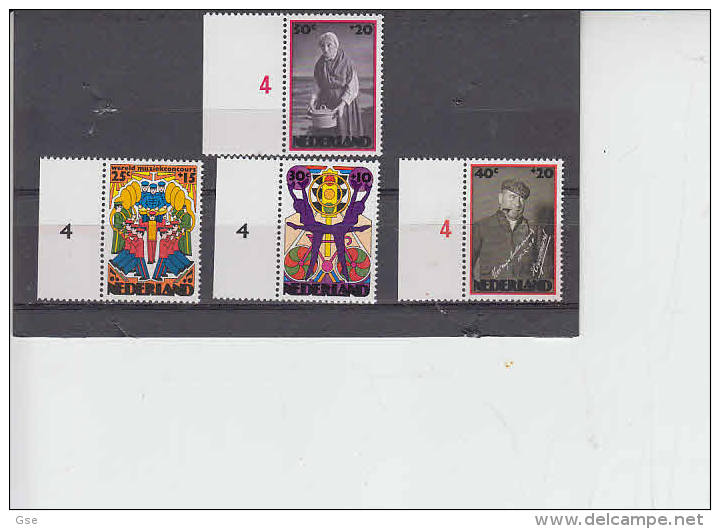 PAESI BASSI  1974 - Yvert  997/1000** - Heijermans - Unused Stamps