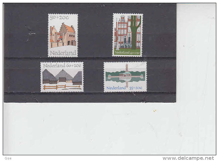 PAESI BASSI  1975 - Yvert  1018/21** - Architettura - Unused Stamps