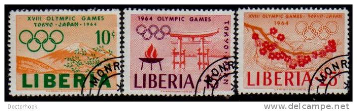 LIBERIA   Scott: # 418-20  VF USED - Liberia