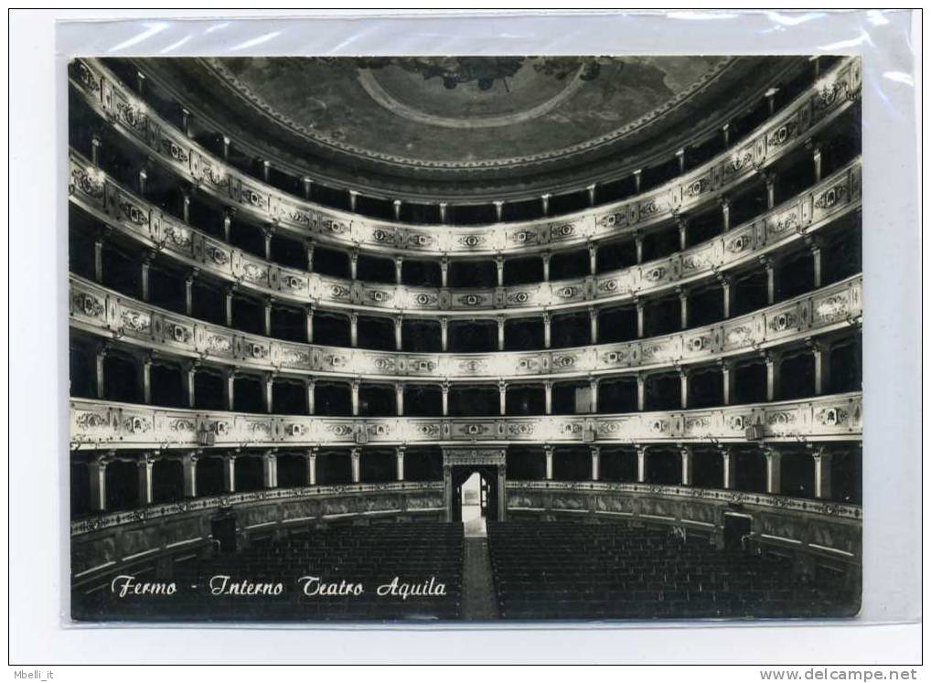 Fermo - Interno Teatro Aquila - Theater - 1962 - Fermo