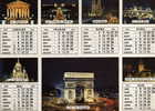 Calendrier  Année 1970 Multivues Avec Photos  Des Monuments De Paris  Format 15X10,5cm  X - Formato Piccolo : 1961-70