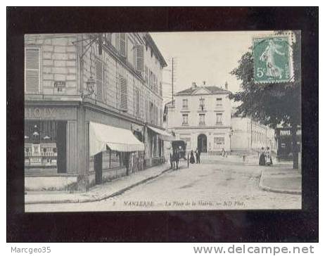 21468 Nanterre La Place De La Mairie édit.ND N° 8 Magasin épicerie Café De La Mairie  Belle Carte - Nanterre