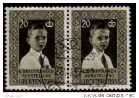 LIECHTENSTEIN   Scott: # 307   F-VF USED  Pair - Used Stamps