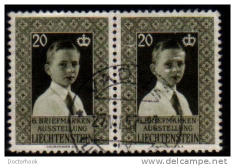 LIECHTENSTEIN   Scott: # 307   F-VF USED  Pair - Gebruikt