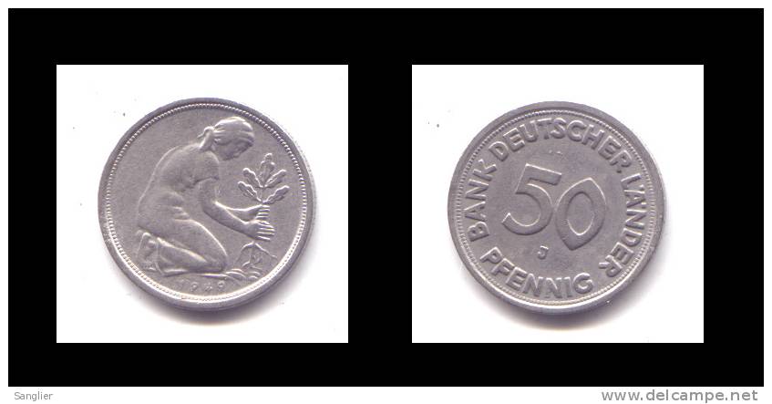 50 PFENNIG 1949 J - 50 Pfennig