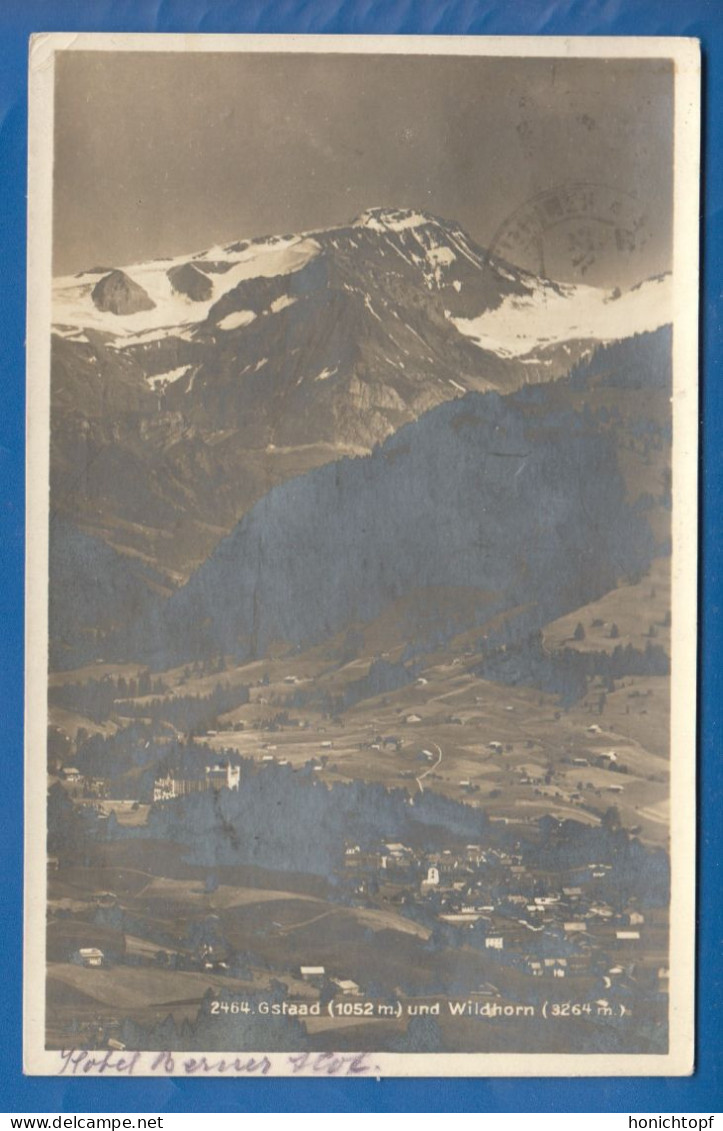 Schweiz; Gstaad Mit Wildhorn; Panorama; 1929 Ambulant Montreux Zweisimmen - Gstaad