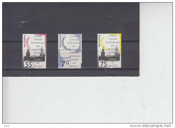 PAESI  BASSI 1989 - Yvert  43/5** - Corte Internazionale - Dienstmarken