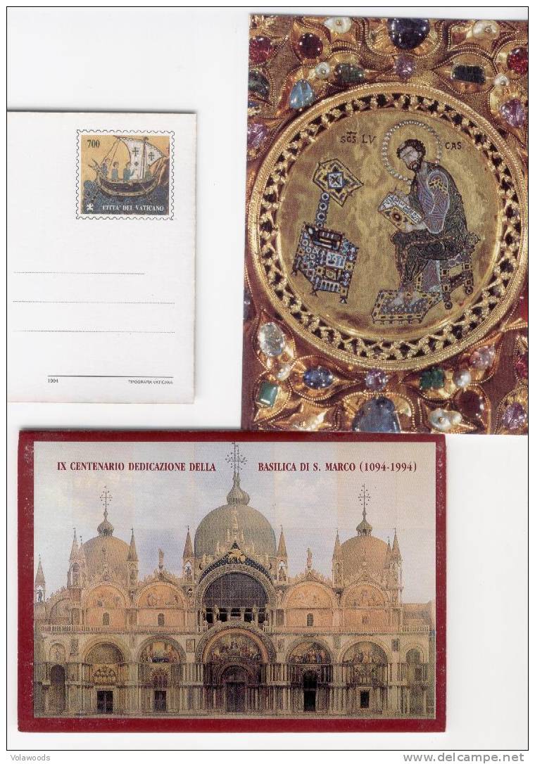 Vaticano - IX Centenario Dedicazione Della Basilica Di S. Marco Di Venezia - Cartoline Postali In Contenitore - Ungebraucht