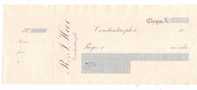 CHEQUE DE CONSTANTINOPLE .SPECIMEN IMPRIMERIE STERN PARIS - Bills Of Exchange