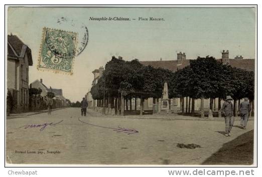 Neauphle-le-Château - Place Mancest (coins Gauche Légérement Abimés) - Neauphle Le Chateau