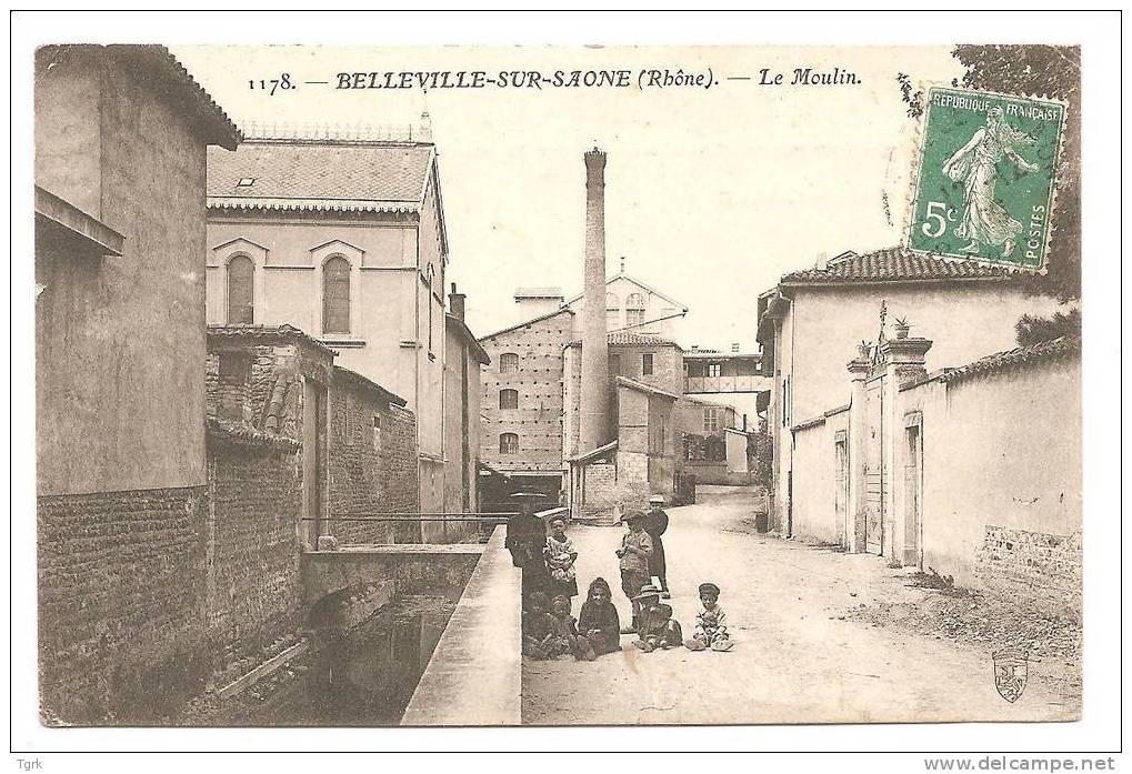 BELLEVILLE  Sur Saone  Le Moulin  Animé - Belleville Sur Saone