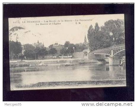 21497 Le Perreux Les Bords De La Marne La Passerelle ...édit.E.M. N° 3472 Belle Carte - Le Perreux Sur Marne