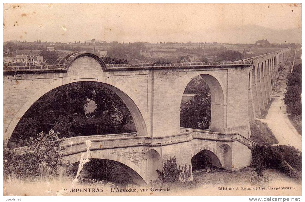 Aqueduc  -Carpentras ( Dos Simple) - Carpentras