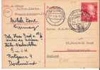 DBG015/ Bundestag 1949, P 10, 17.3.50 Mit Sonderstempel Köln  Nach England.1.10.49 - Postkarten - Gebraucht