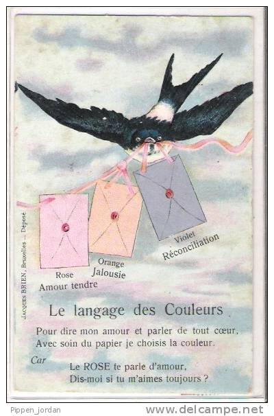 Le Langage Des Couleurs * Belle CPA DOS SIMPLE De 1905 - Philosophie & Pensées