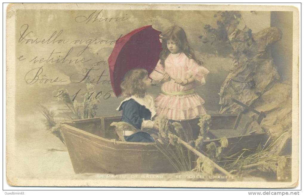 Brésil.1905.Enfants Dans Une Barque. - Andere & Zonder Classificatie
