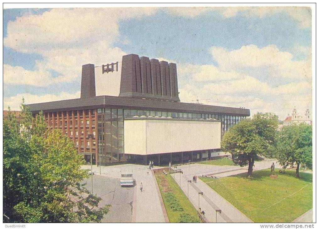 Lituanie.Vilnius.Belle Cpsm.le Théâtre. - Lituanie