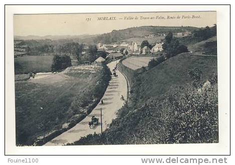 Carte De Morlaix Vallée De Traon Ar Velin Route De Paris Brest - Morlaix