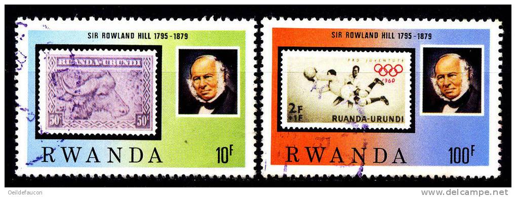 RWANDA - COB - 950 - 953 - Rowland Hill