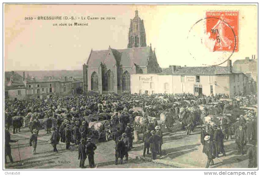 79  BRESSUIRE Le Champ De Foire   Un Jour De Marché   Animée++ - Bressuire