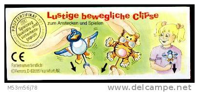 Ü-Ei - Lustige Bewegliche Clipse  - Kater Mit BPZ - Maxi (Kinder-)