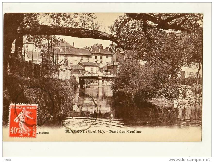 CPA---54----BLAMONT------ PONT  DES MOULINS - Blamont