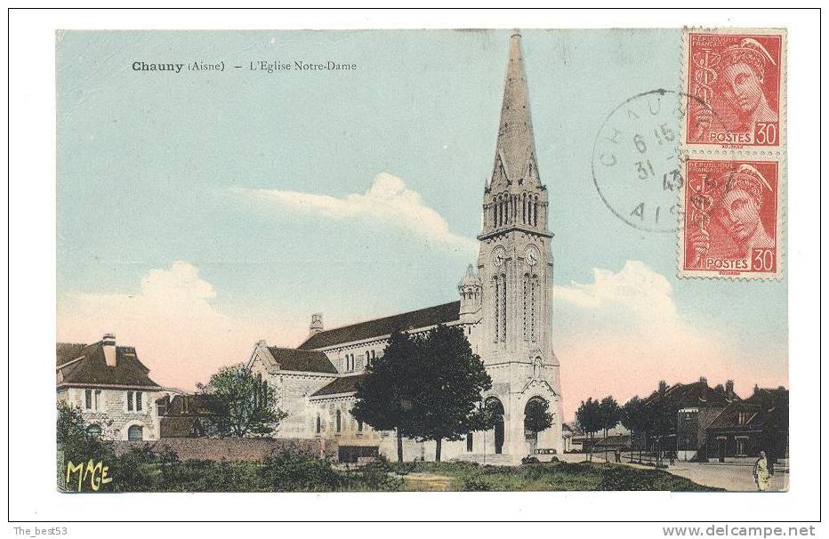 -   Chauny   -     L´Eglise Notre Dame - Chauny