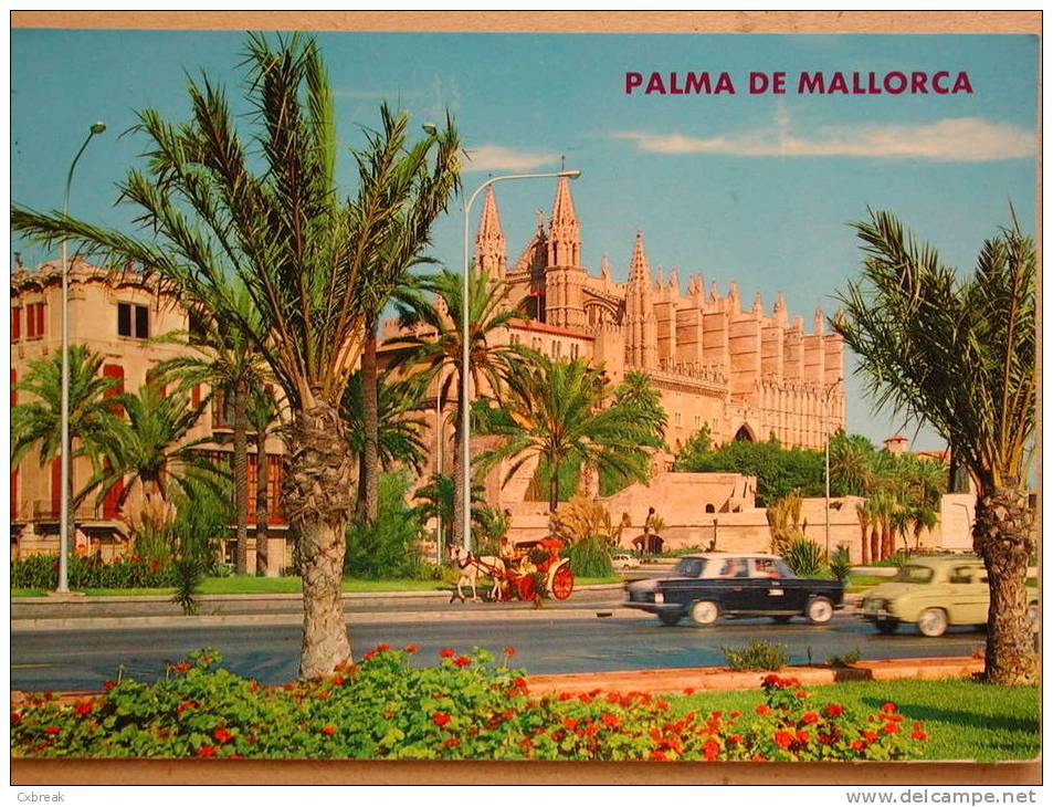 Seat 1800 Taxi, Renault Dauphine, Palma De Mallorca - Taxis & Droschken