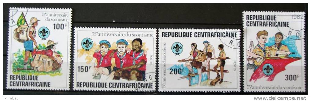 CENTRAFRIQUE       N°  491/494       OBLITERE - Centrafricaine (République)