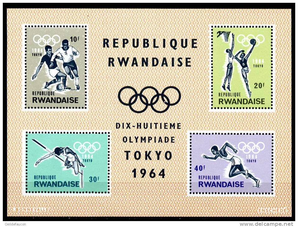 Rép. RWANDAISE - COB - BF 2** - Cote 7.50 € - Zomer 1964: Tokyo