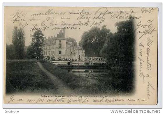 Cpa FONTENAY Chateau Cote Canal -prunier Libr - Fontenay Tresigny