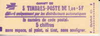 FRANCE CARNETS-BOOKLETS MNH** YVERT 1972 C 1a EUR 44.00 - Autres & Non Classés