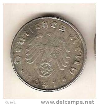 5 Reichspfennig  "ALLEMAGNE" 1941 D Monnaie D´occupation - 5 Reichspfennig