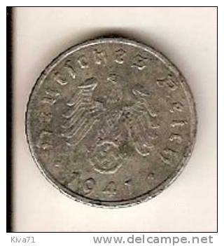 5 Reichspfennig  "ALLEMAGNE" 1941 F Monnaie D´occupation - 5 Reichspfennig