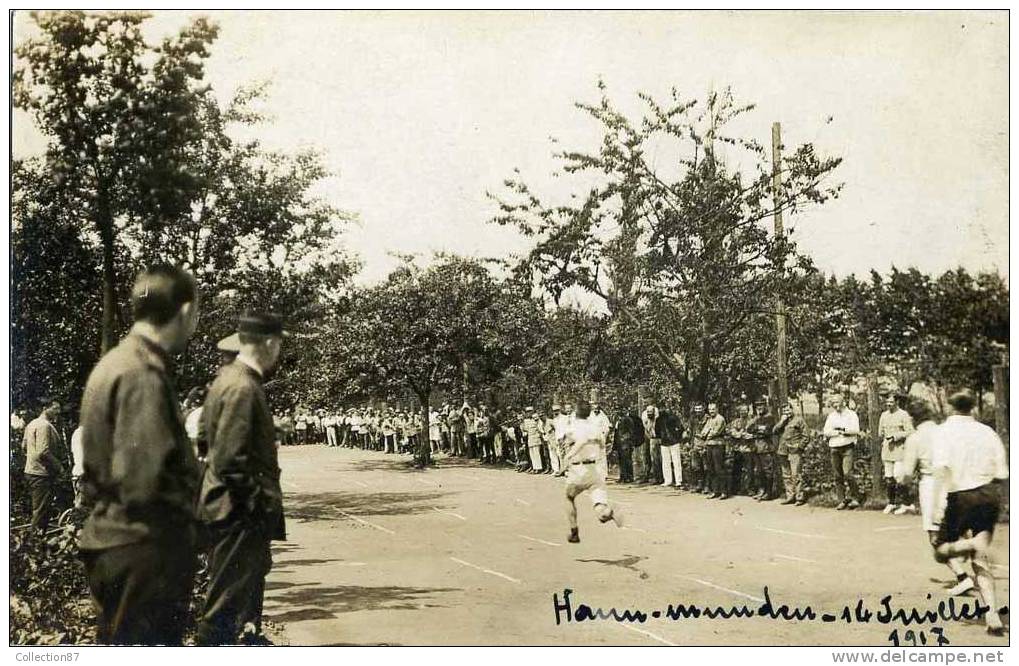 DEUTSCHLAND - HANN MUNDEN - KRIEG 1914-1918 - GEFANGENLAGER - FETE VOM 14. JULI - REAL PHOTO POSTCARD - Hannoversch Muenden