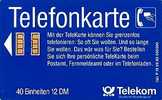 @+ Allemagne : P15 - 12DM - 09/90 - P & PD-Series : Guichet - D. Telekom