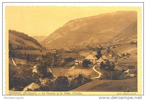 74 )) THORENS, La Verrerie Et La Vallée D´Usillon, Combier Photo, Carte Bistre - Thorens-Glières