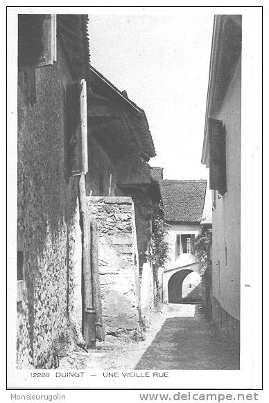 74 )) DUINGT, Une Vieille Rue N° 12228 Ed Braun, - Duingt