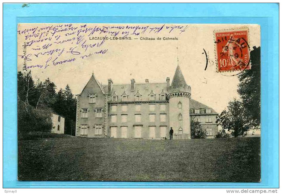 B - 81 - LACAUNE Les BAINS - Château De Calmois - Autres & Non Classés