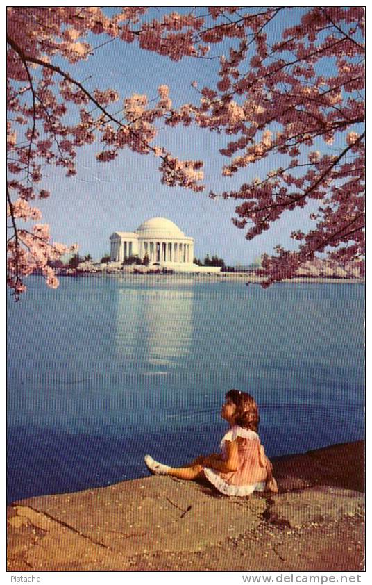 USA Washington Jefferson Memorial - Enfant Child - Flowers - Used - Washington DC