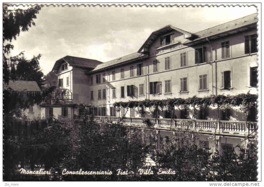 MONCALIERI Convalescenziario FIAT Villa Emilia 1960 B/W G. - Moncalieri