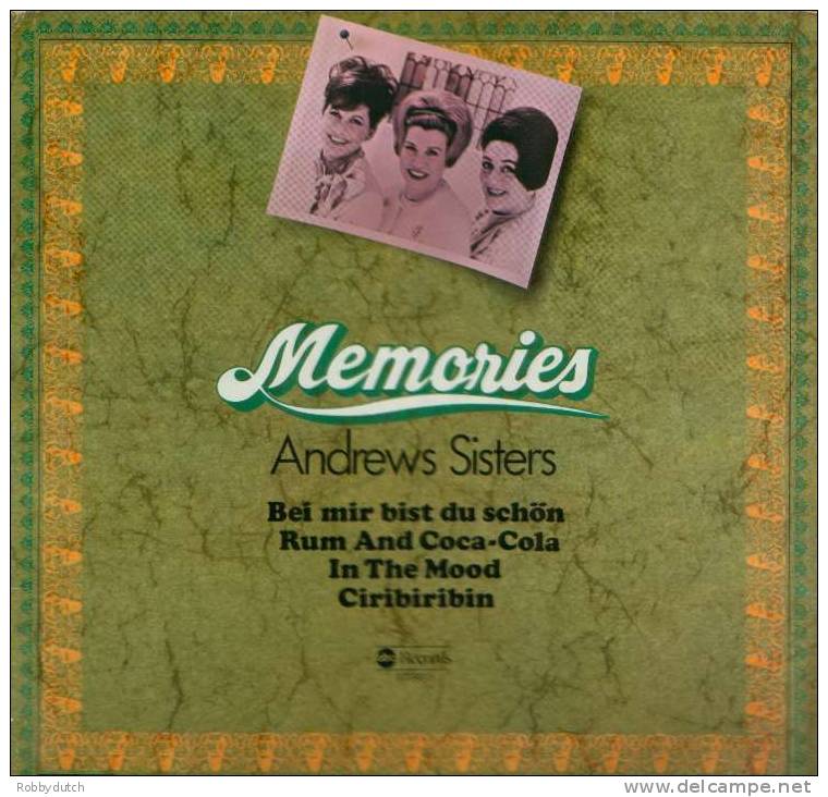 * LP * ANDREWS SISTERS - MEMORIES - Otros - Canción Inglesa